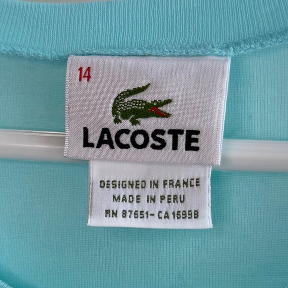 Lacoste T-shirt w/Ruched Sleeve Detail - Picture 2 of 8